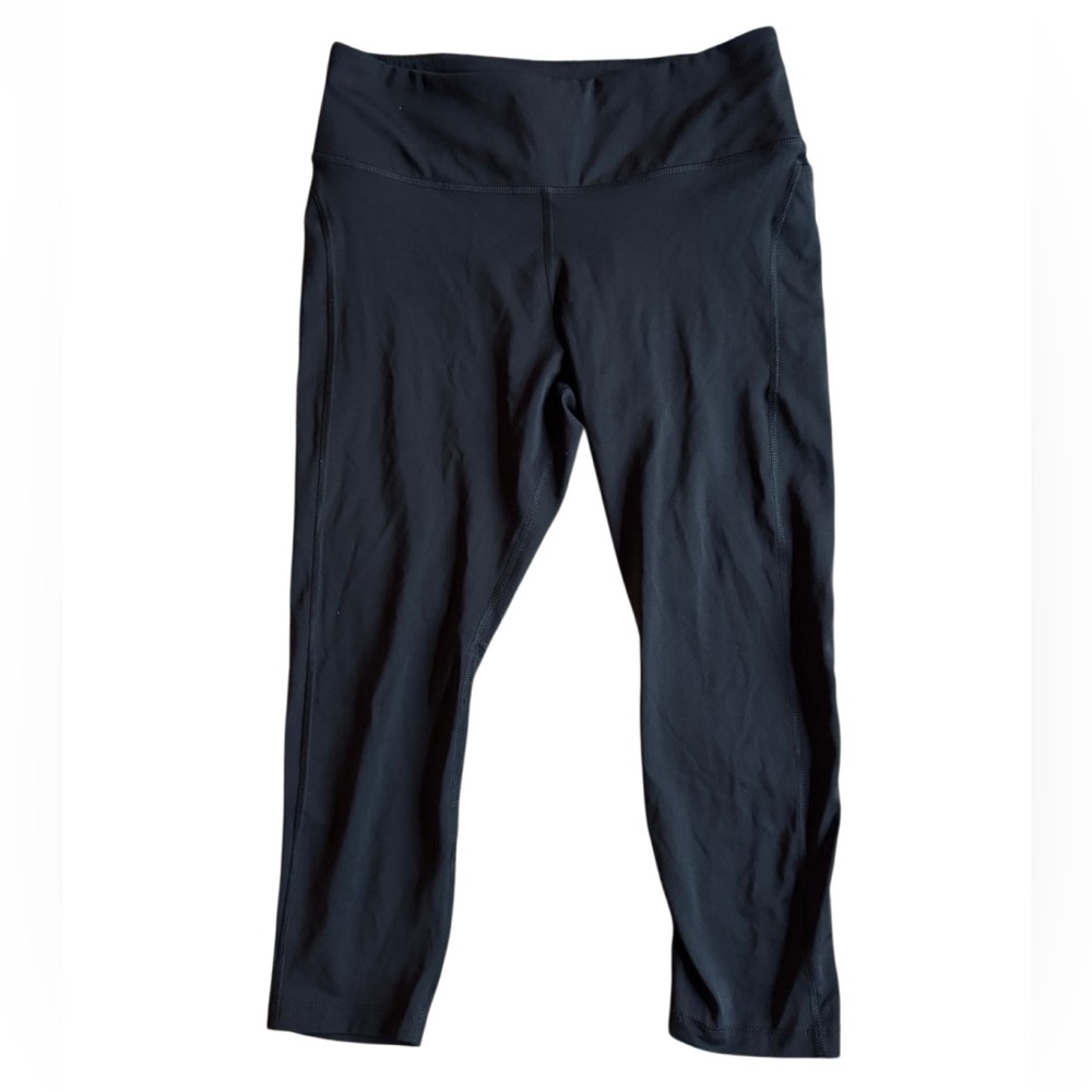 Nike Fast Women's Mid-Rise Crop Running Leggings Multi Pocket - Black Size Large - Picture 6 of 12